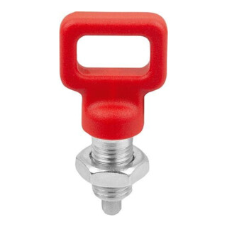 KIPP Arretierbolzen M10 x 5 mm Form D mit Rastnut Kontermutter