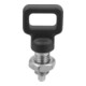 KIPP Arretierbolzen M16 D8 Form D mit Rastnut Kontermutter