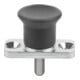 KIPP Arretierbolzen Mini Anschraubflansch Form C Ø 6mm L 12mm A 30°