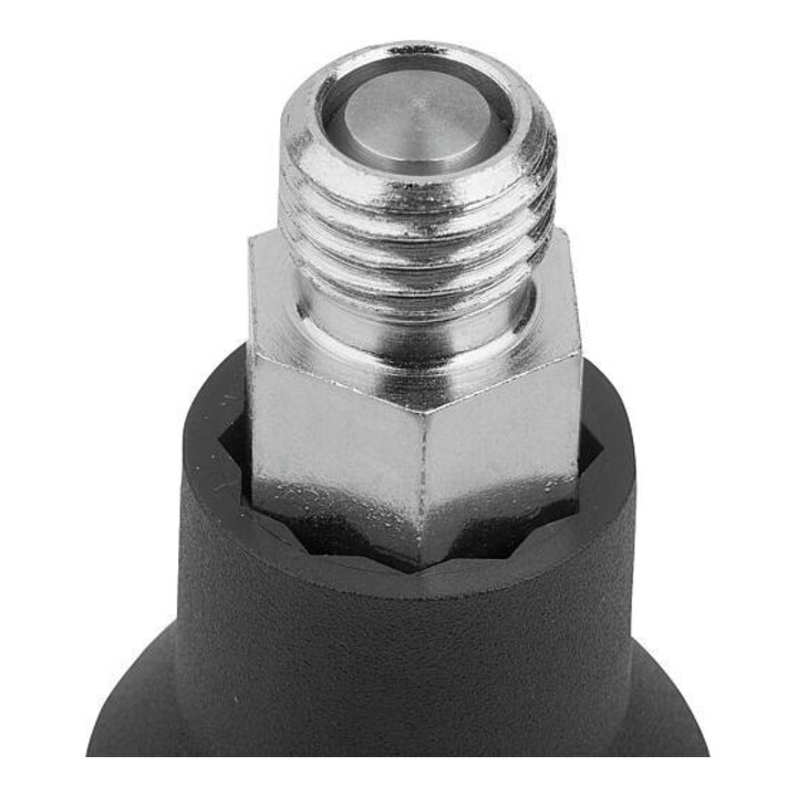 KIPP Arretierbolzen Mini M16x1,5 D8 S8 Form C mit Rastnut ohne Kontermutter