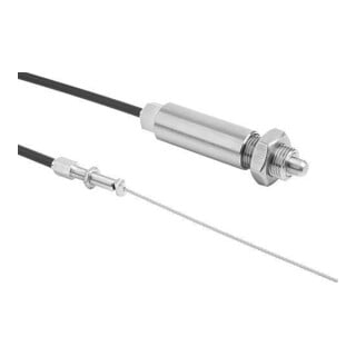 KIPP Arretierbolzen mit Fernbetätigung Gr.3 Form K Kontermutter D=8 D1=M16