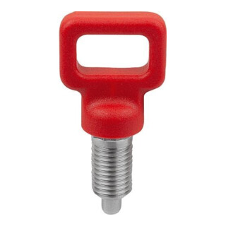 KIPP Arretierbolzen mit Ösengriff M08x1 4mm Form C Rastnut Kontermutter