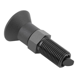 KIPP Arretierbolzen mit Verdrehsicherung Gr.3 M16 x 8 Stahl brüniert