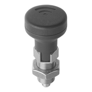 KIPP Arretierbolzen mit Zustandssensor M12x1,5 D6 Form D Rastnut Gr. 2