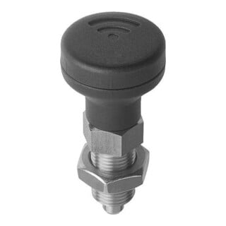 KIPP Arretierbolzen mit Zustandssensor M12x1,5 Ø6 Form B Rastnut Gr. 2