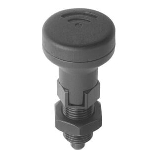 KIPP Arretierbolzen mit Zustandssensor M16x1,5 D=8 Form D Rastnut KO Gr. 3
