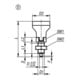 KIPP Arretierbolzen mit Zustandssensor M16x1,5 D=8 Form D Rastnut KO Gr. 3