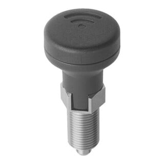 KIPP Arretierbolzen mit Zustandssensor M20x1,5 D=10 Form C M.Rastnut