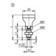 KIPP Arretierbolzen mit Zustandssensor M20x1,5 D=12 Form D Rastnut Gr.4
