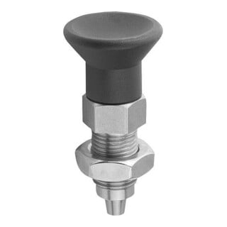 KIPP Arretierbolzen Premium M. konischem Arretierstift Gr.1 D1=M10X1 D=5 Form B
