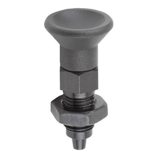 KIPP Arretierbolzen Premium met conische vergrendelpen Gr. 2 M12x1,5 Ø 6mm