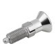 KIPP Arretierpen GR.2 M12x1,5 Ø6 Vorm C RVS Contramoer