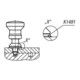 KIPP Arretierpen M10x1 Ø 6mm Vorm C RVS Hygienic Design