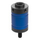 KIPP Axe de serrage flexible H 50 Aluminium bleu, surfaces de serrage en acier