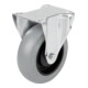 KIPP Bockrolle 100mm Gummi mit Weichgummireifen