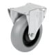 KIPP Bockrolle D125 x 40mm Gummi mit Weichgummireifen kom.