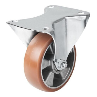 KIPP Bockrolle D160 x 50mm Polyurethan geringem Rollwiderstand