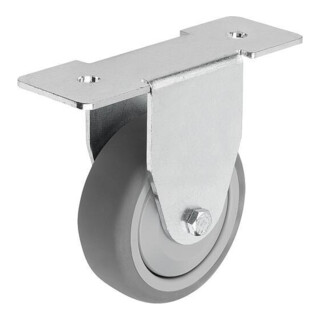 KIPP Bockrolle Form A Ø125mm B32 thermoplast Stahlblech galvanisch verzinkt