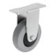 KIPP Bockrolle Form A Ø125mm B32mm Gummi Stahl
