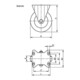 KIPP Bockrolle ohne Feststellsystem Polyamid Stahl 125 x 40mm