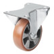 KIPP Bockwiel zonder remsysteem Ø125mm polyurethaan met lage rolweerstand