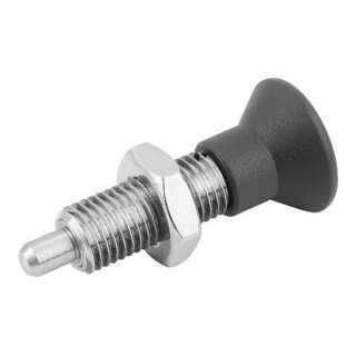 KIPP Borgpen M24x2 Vorm H RVS ongehard met thermoplast handgreep