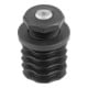 KIPP Bouchon de réglage avec insert anti-glissement Forme A Ø 80 L1 40 Polyamide noir