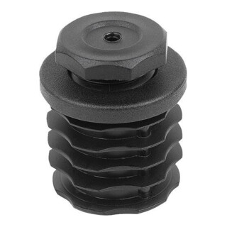 KIPP Bouchon de réglage Forme A rond 80 × 40 mm polyamide noir