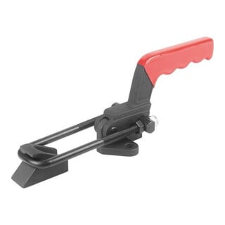 KIPP Bügelspanner Horizontal mit Gegenhalter F2=40000 Stahl schwere Ausführung