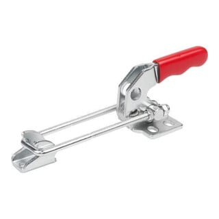 KIPP Bügelspanner horizontal Standard mit Gegenhalter F1=2000 Stahl verzinkt