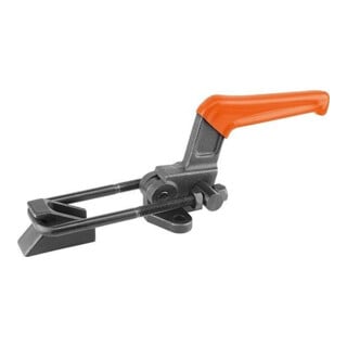 KIPP Bügelspanner Stahl mit Gegenhalter Kunststoff orange