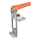 KIPP Bügelspanner Vertikal Gegenhalter A=26 L2=22 Edelstahl blank Komp:KUN