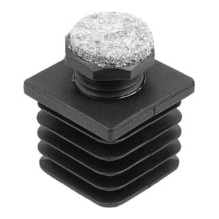 KIPP Butée de réglage Forme B carrée 35 × 60 mm polyamide