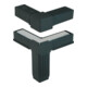 KIPP Connecteur à angle avec dérivation A=25 L=73 Polyamide noyau en acier zingué
