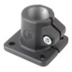 KIPP Connecteur de tube avec pied Type 18 Aluminium noir poudré