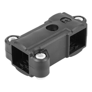 KIPP Connecteur de tube en T thermoplastique pour tubes carrés 30 x 30 acier