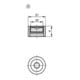 KIPP Dosenlibelle zylindrisch Form A 20 x 12 mm Messing 30' Empfindlichkeit