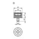 KIPP Dosenlibelle zylindrisch Form B mit Gewindezapfen D4=M08 D1=30 H=15 Empfi.
