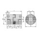 KIPP Elastomeer-klauwkoppeling Gr.14 D1=8 D2=8 L=35 Aluminium