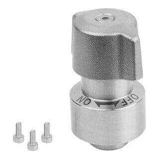 KIPP Fermeture à rotation version lourde 6 x 40 mm inox A2 brut