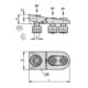 KIPP Flachspanner für T-Nut D=M12 Stahl BN=14