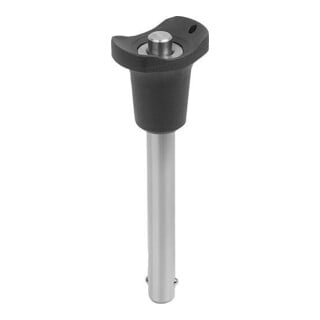KIPP Goupille à bille avec poignée champignon 10 mm 40 mm inox compact