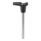 KIPP Goupille à bille avec verrouillage tête POIGNÉE EN L D1=16 L5=150 Acier inoxydable