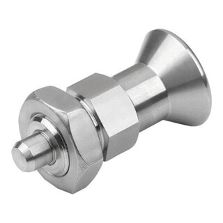 KIPP Goupille d'arrêt courte M08x1 4mm Forme B avec rainure M Kont.