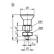 KIPP Goupille d'arrêt ECO version courte Gr. 0 D1=M06 D=4 Forme B O