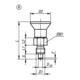 KIPP Goupille d'arrêt ECO version courte Gr. 2 D1=10 mm D=6 mm Forme A O