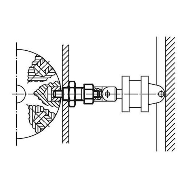 KIPP Goupille d'arrêt Forme E Taille D 8 M16x1,5 Kipp