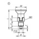KIPP Goupille d'arrêt M10x1 5 mm forme C exécution courte