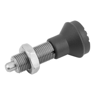 KIPP Goupille d'arrêt M12x1,5 acier inoxydable trempé forme H compacte