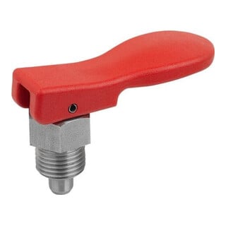 KIPP Goupille d'arrêt M16x1,5 Gr. 3 version courte avec poignée excentrique